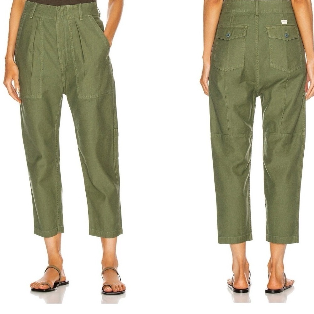 Citizens of Humanity Women’s Harrison Tapered Surplus Pant Size 26 in Army Green